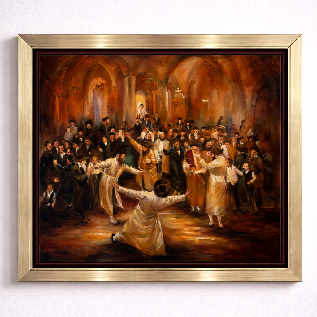 Simcha Torah - Mixed Media - Brachi Horen