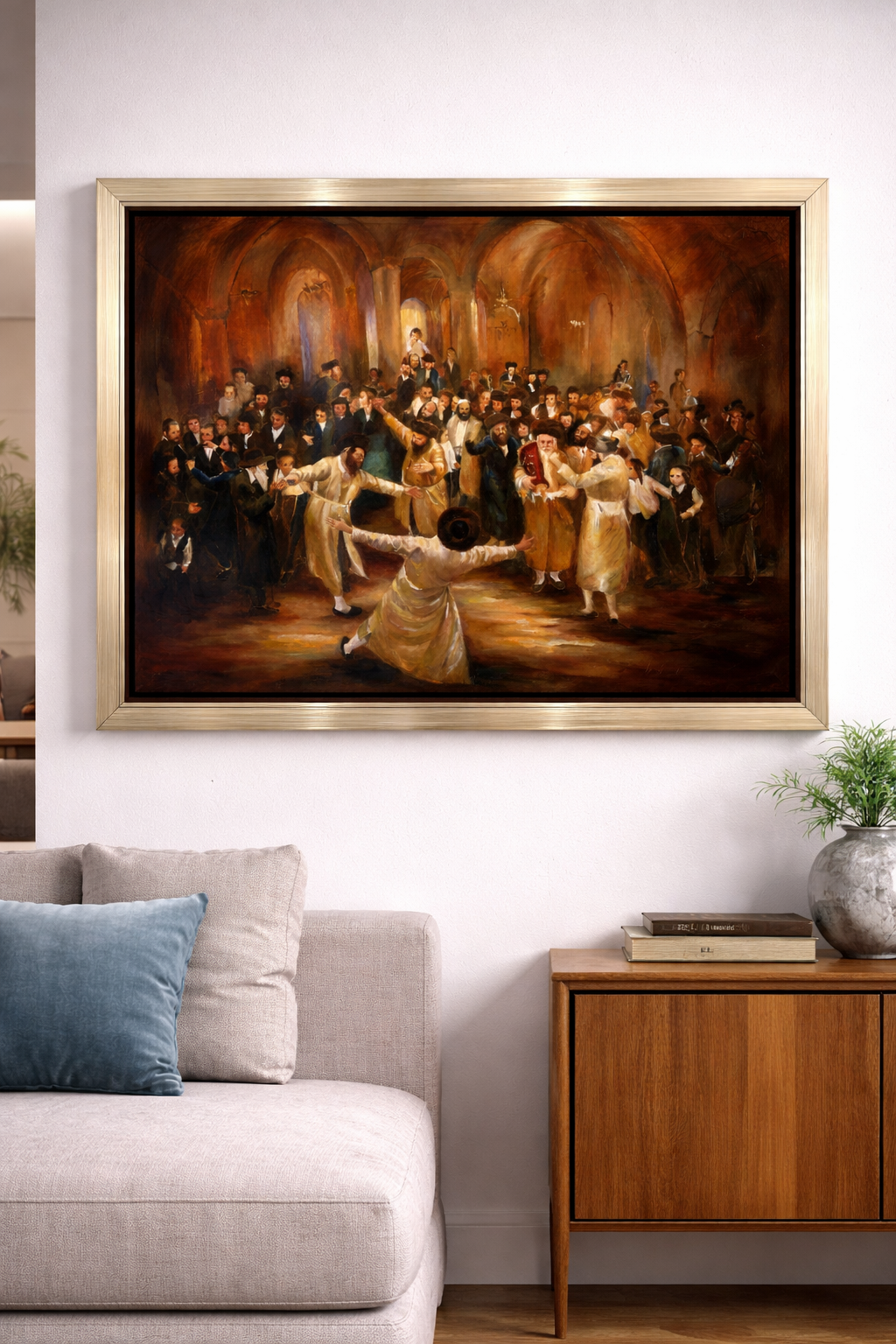 Simcha Torah - Mixed Media - Brachi Horen