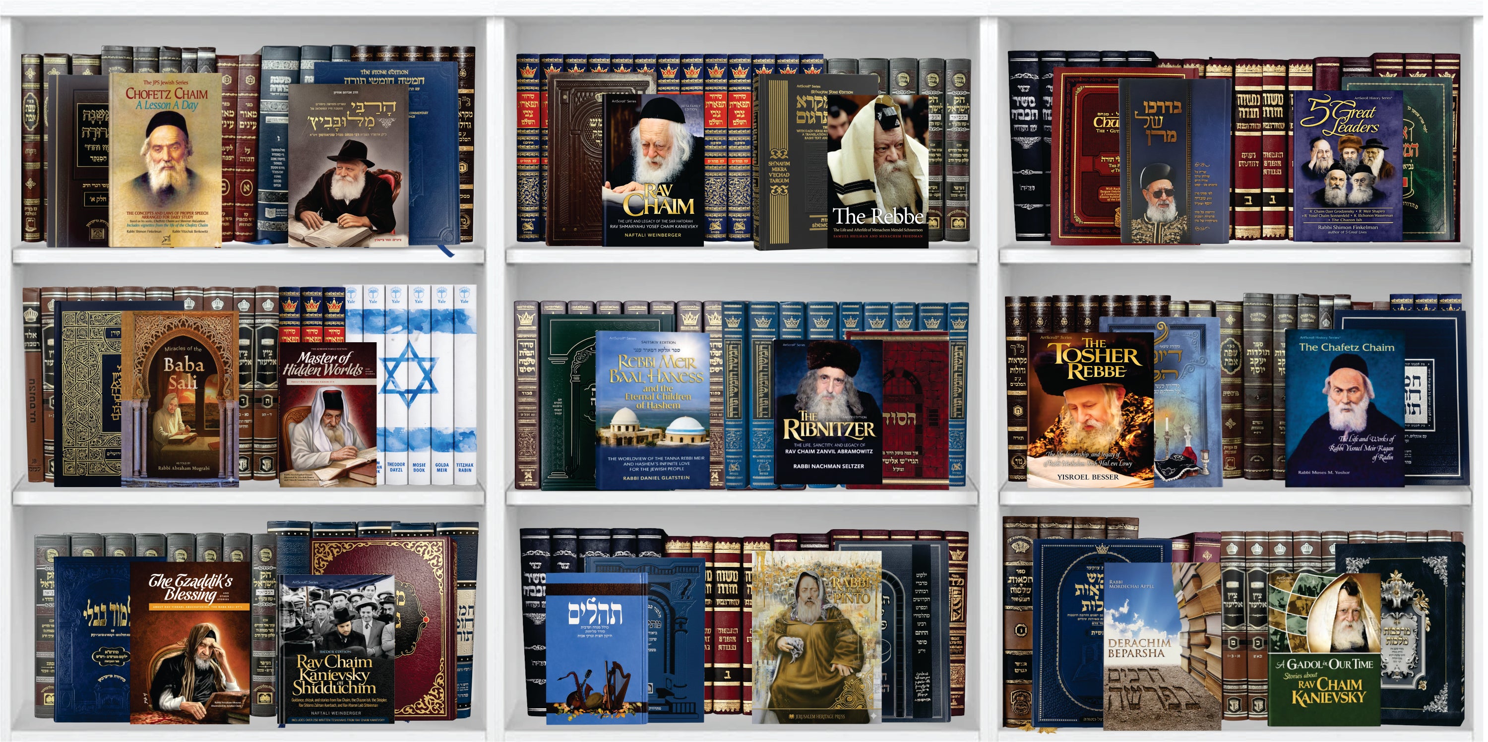 Tsadikkim Bookshelf - by Raphael C.