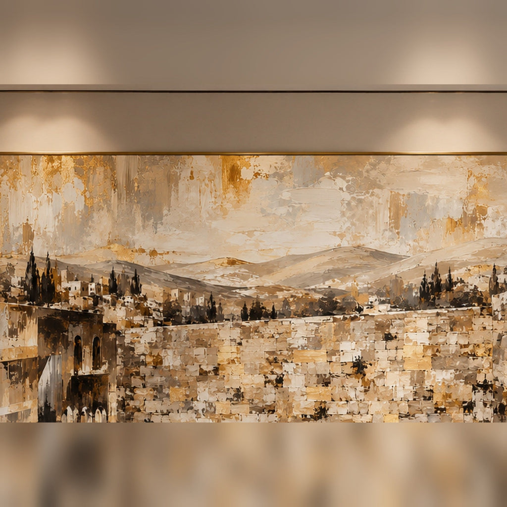 Golden Gates at the Kotel by Raphael Moshé — flat art
